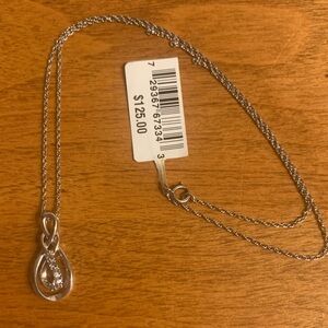 Silver Infinity Pendant Necklace